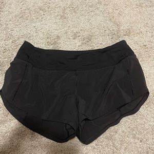 Lululemon black 2.5 inch speed short size 6- never worn